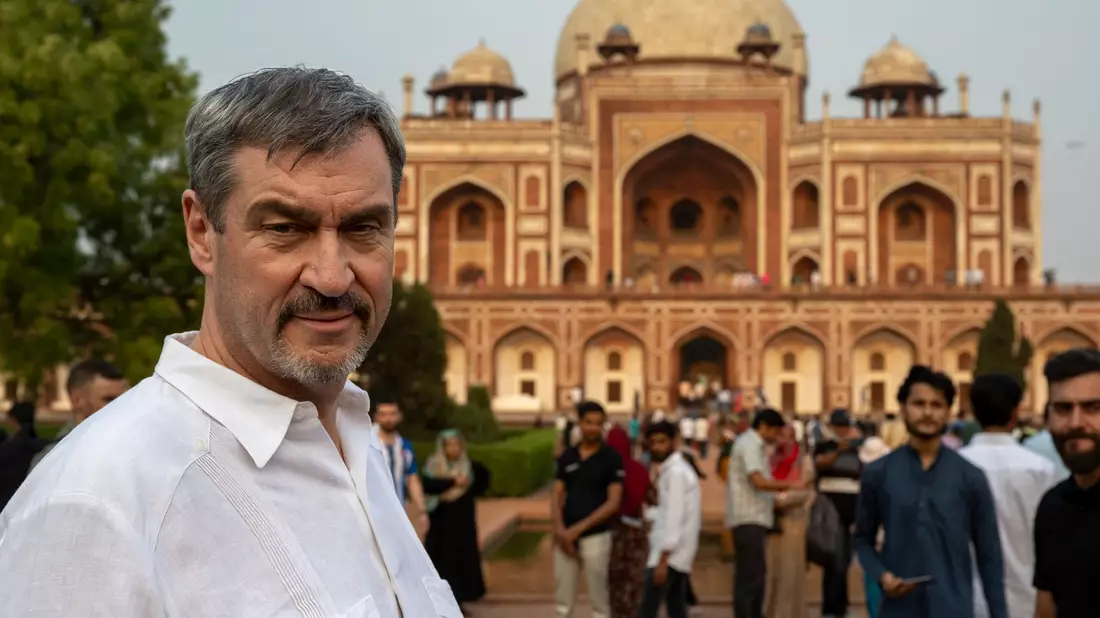 Bayerns Ministerpräsident musste seine Indien-Reise wegen der Beschwerden vorzeitig abbrechen. (Archivbild) - Bild: Peter Kneffel/dpa