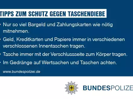BPOLI-KA: Unbekannter stiehlt Geldbörse - Foto: presseportal.de