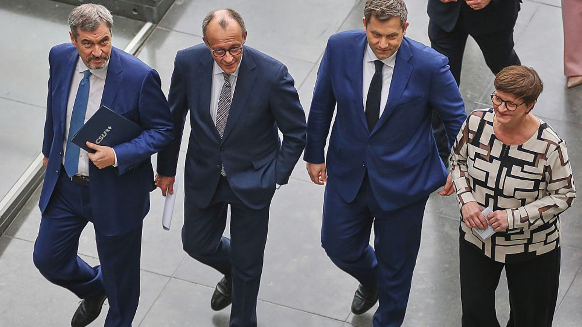 Söder, Merz, Klingbeil, Esken (Archiv) - Foto: über dts Nachrichtenagentur