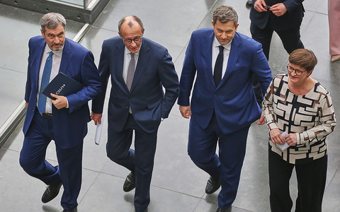 Söder, Merz, Klingbeil, Esken (Archiv) - Foto: über dts Nachrichtenagentur