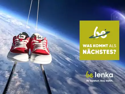 Be Lenka beweist: Fortschritt beginnt mit einem mutigen Schritt / Barfußschuhe in der Stratosphäre: Be Lenka durchbricht Grenzen - für Innovation, Mut und einen neuen Blick auf das Gehen - Foto: presseportal.de