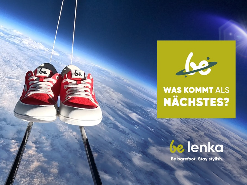 Be Lenka beweist: Fortschritt beginnt mit einem mutigen Schritt / Barfußschuhe in der Stratosphäre: Be Lenka durchbricht Grenzen - für Innovation, Mut und einen neuen Blick auf das Gehen - Foto: presseportal.de