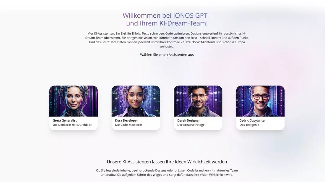 IONOS GPT: sichere & souveräne europäische ChatGPT-Alternative gestartet - Bild: presseportal.de