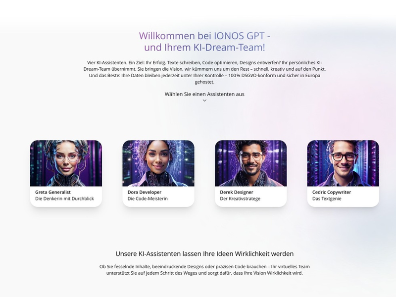 IONOS GPT: sichere & souveräne europäische ChatGPT-Alternative gestartet - Foto: presseportal.de