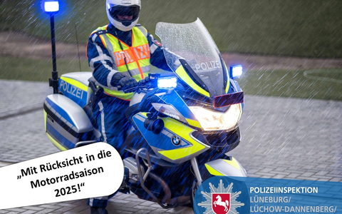 POL-LG: ++ Sicher in die Motorradsaison 2025 starten - auch mit Blick auf das kommende Osterwochenende gibt die Polizei Lüneburg/Lüchow-Dannenberg/Uelzen einige Hinweise für den Saisonstart ++ - Foto: presseportal.de