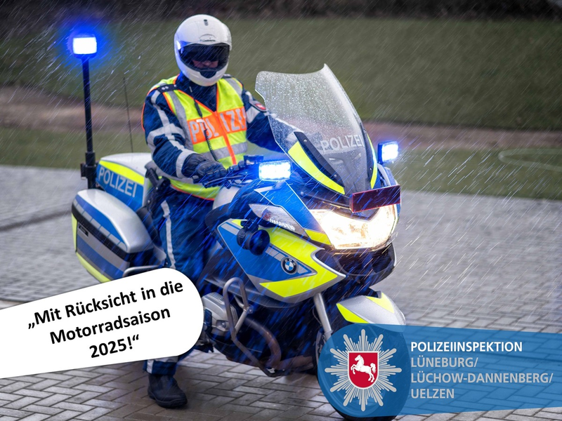 POL-LG: ++ Sicher in die Motorradsaison 2025 starten - auch mit Blick auf das kommende Osterwochenende gibt die Polizei Lüneburg/Lüchow-Dannenberg/Uelzen einige Hinweise für den Saisonstart ++ - Foto: presseportal.de
