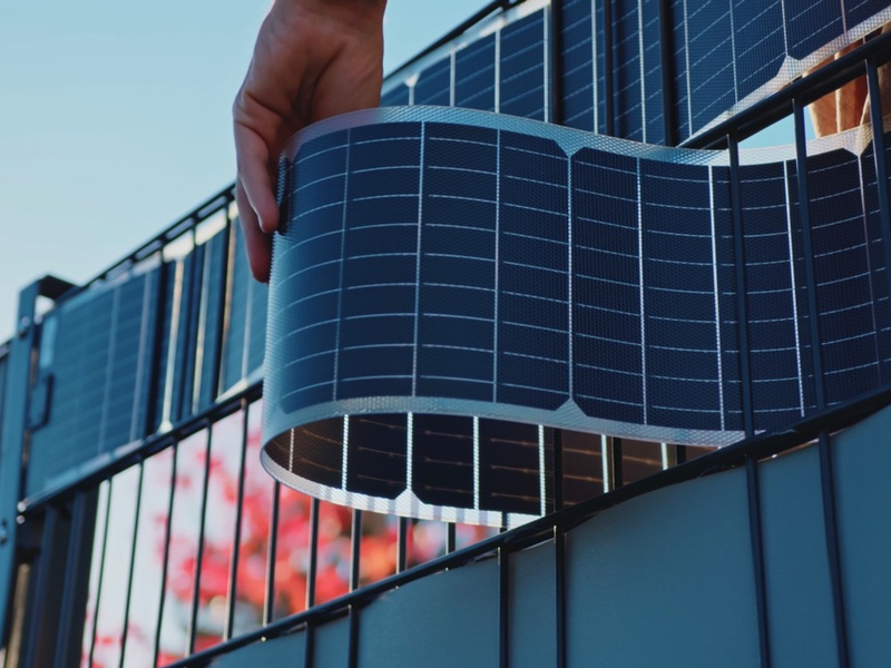 Flexible Solarstreifen fĂŒr GartenzĂ€une: Sunbooster VERTICAL verwandelt ZĂ€une in Sonnenkraftwerke - Foto: presseportal.de