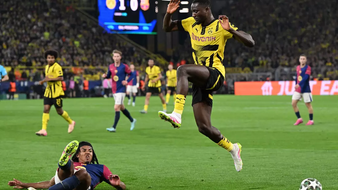 Niemals zuvor traf ein BVB-Spieler in einer Champions-League-Saison so oft wie Serhou Guirassy in dieser.  - Bild: Federico Gambarini/dpa