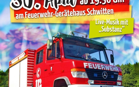FW Menden: Tanz in den Mai und Tag der offenen Tür bei der Löschgruppe Schwitten - Foto: presseportal.de