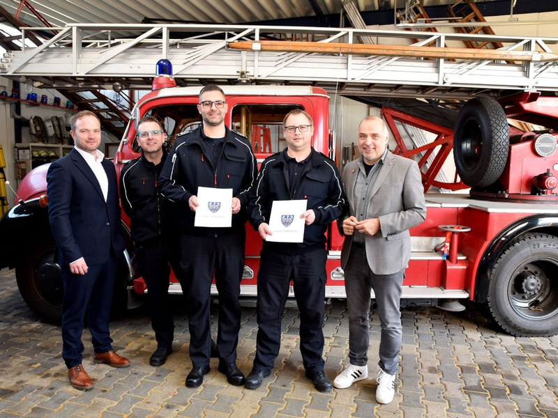 FW-AR: Arnsberger Wehrleitung nun offiziell in ihre Ämter bestellt - Foto: presseportal.de