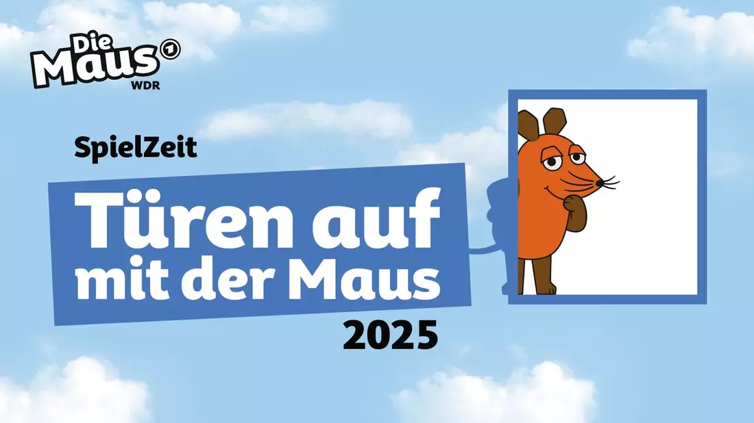 „Türen auf mit der Maus” 2025: WDR Aktionstag am 3. Oktober steht unter dem Motto „SpielZeit“ / Bewerbungen bis Ende August möglich - Bild: presseportal.de