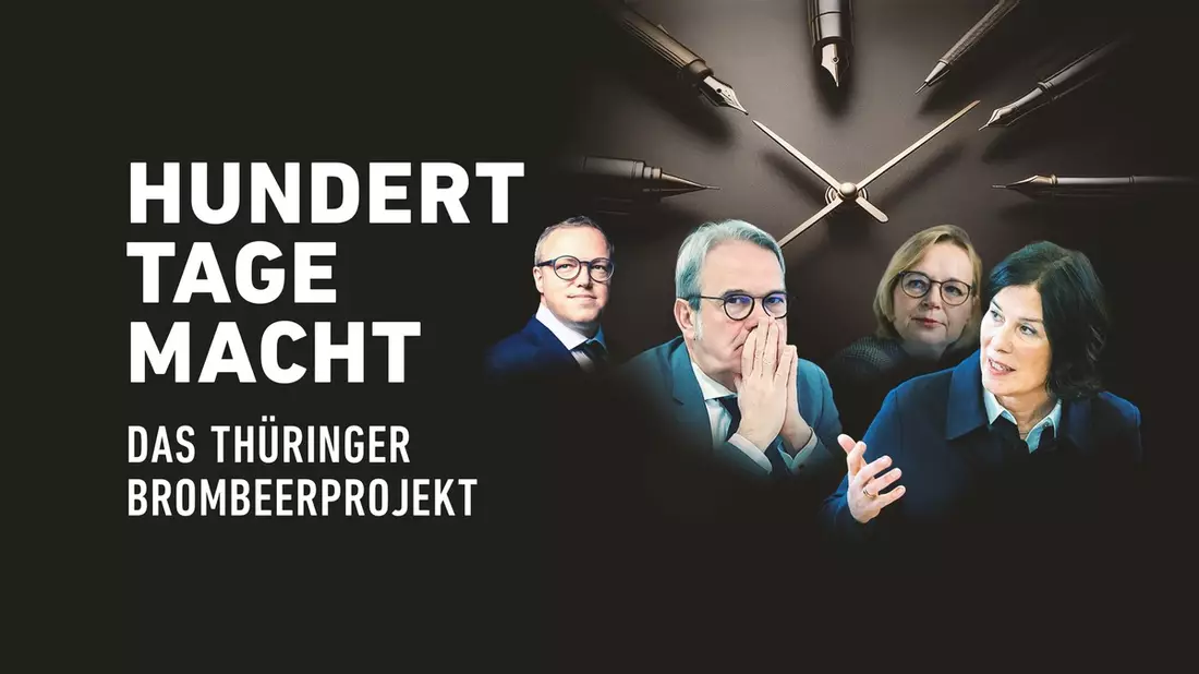 MDR-Doku und -Polittalk zu 100 Tage Brombeer-Koalition in Thüringen - Bild: presseportal.de