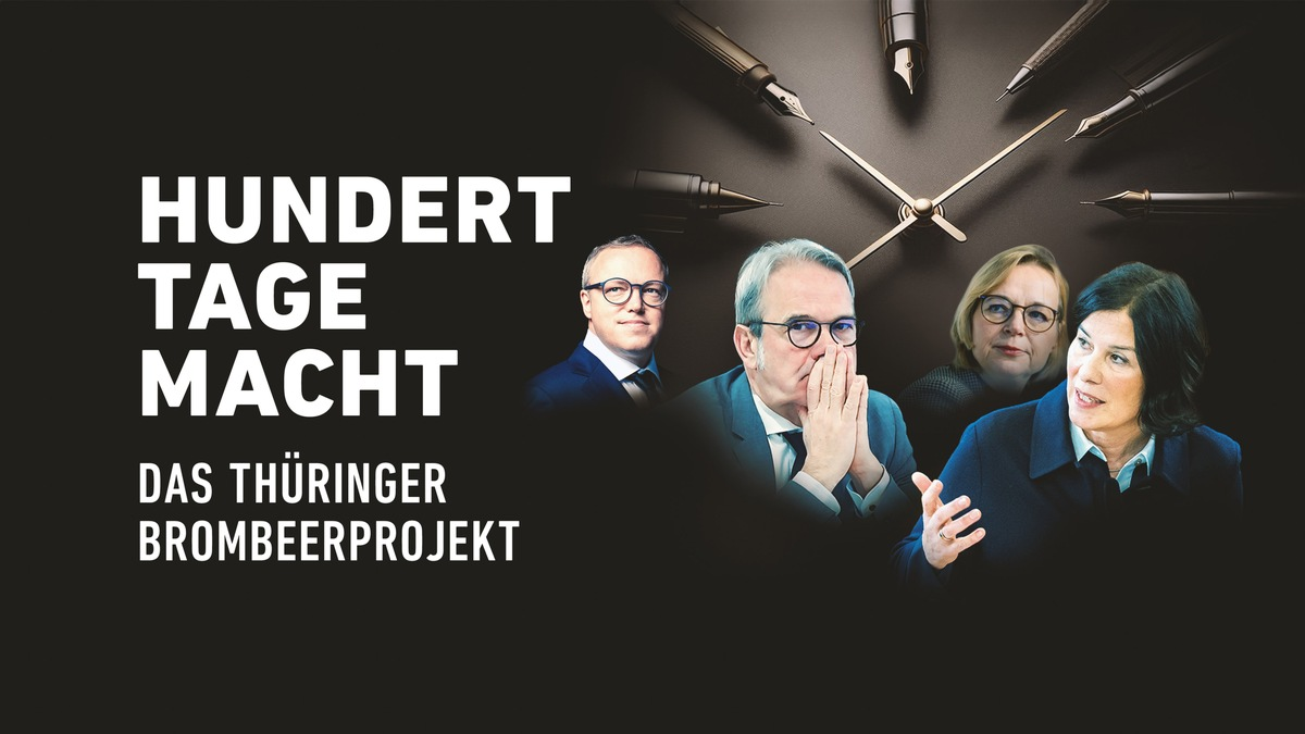 MDR-Doku und -Polittalk zu 100 Tage Brombeer-Koalition in Thüringen - Foto: presseportal.de
