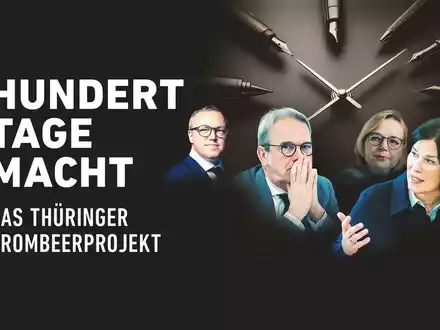 MDR-Doku und -Polittalk zu 100 Tage Brombeer-Koalition in Thüringen - Foto: presseportal.de