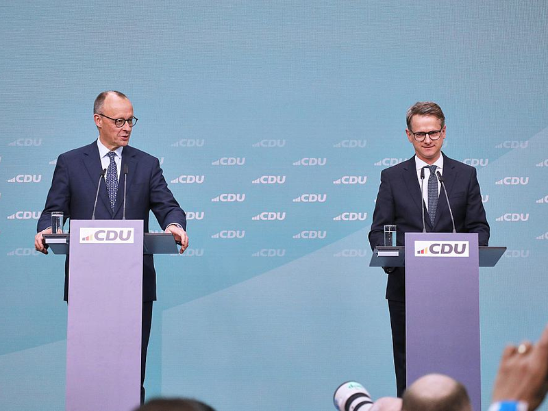 Friedrich Merz und Carsten Linnemann (Archiv) - Foto: über dts Nachrichtenagentur