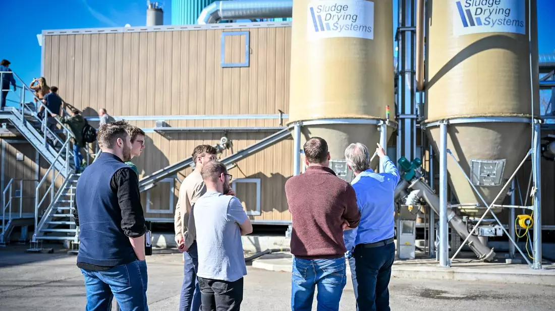 Junge DWA zu Gast in Kempten: michel gmbh präsentiert innovative Lösungen zur Schlammtrocknung - Bild: presseportal.de