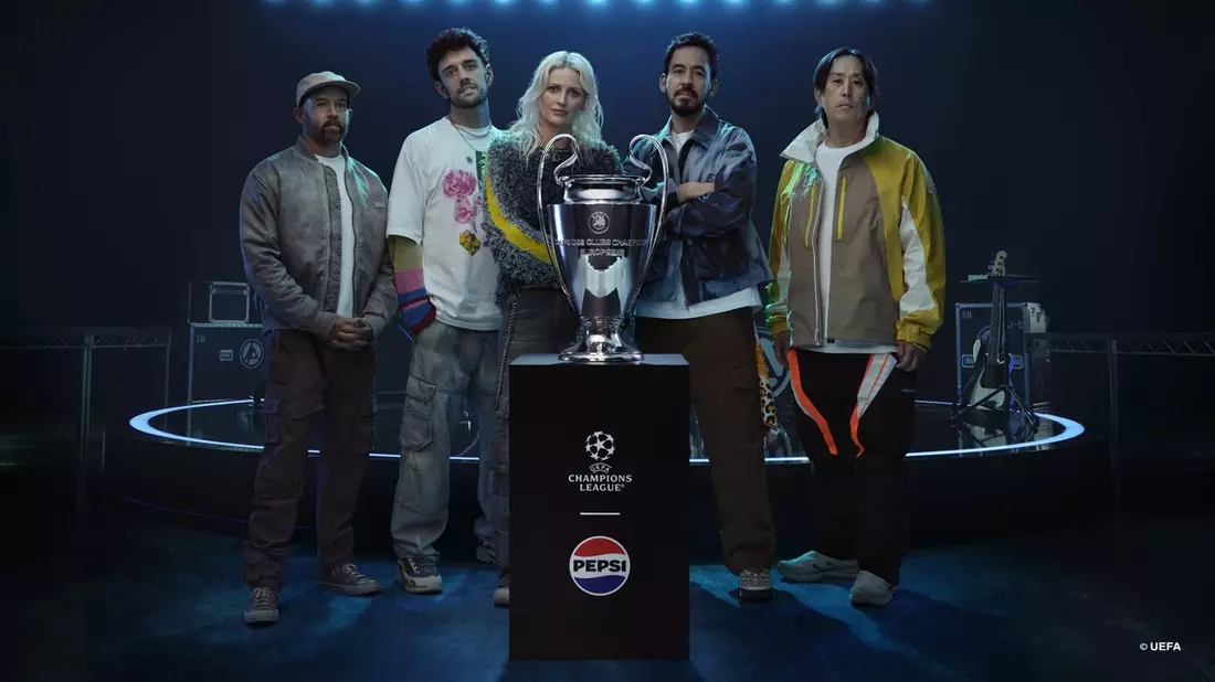 Präsentiert von Pepsi: LINKIN PARK rockt die Eröffnungsshow des UEFA Champions League-Finales - Bild: presseportal.de