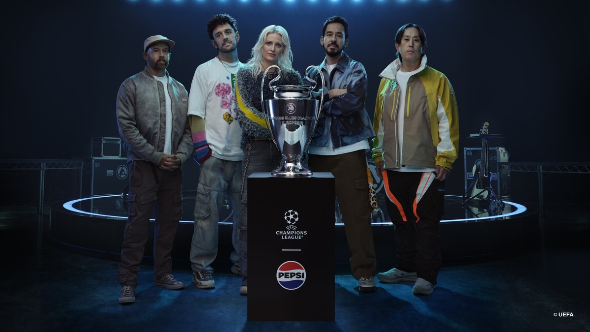 Präsentiert von Pepsi: LINKIN PARK rockt die Eröffnungsshow des UEFA Champions League-Finales - Foto: presseportal.de