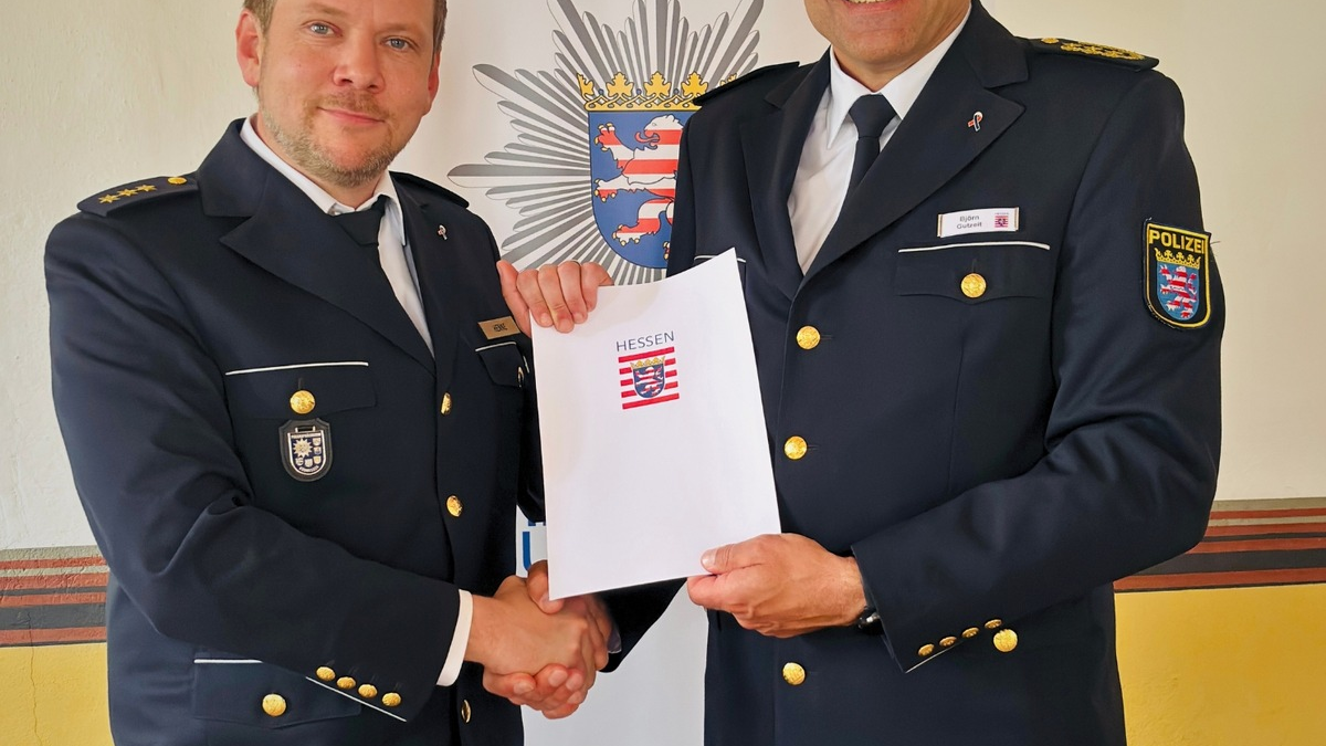 POL-DA: Heppenheim: Kriminaldirektor Benjamin Henne übernimmt offiziell die Leitung der Polizeidirektion Bergstraße - Foto: presseportal.de