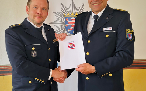 POL-DA: Heppenheim: Kriminaldirektor Benjamin Henne übernimmt offiziell die Leitung der Polizeidirektion Bergstraße - Foto: presseportal.de