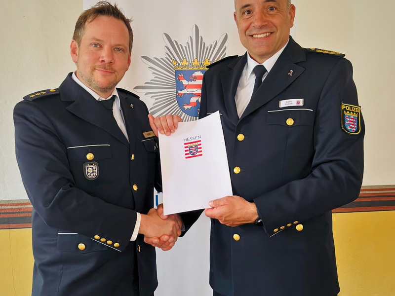 POL-DA: Heppenheim: Kriminaldirektor Benjamin Henne übernimmt offiziell die Leitung der Polizeidirektion Bergstraße - Foto: presseportal.de