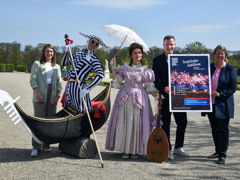 Unter dem Motto Funkelndes Jubiläum, 350 Jahre Herrenhäuser Gärten startet der 33. Internationale Feuerwerkswettbewerb in die Saison 2025 - Foto: presseportal.de