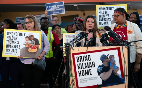 Ábrego García stammt ursprünglich aus El Salvador und war laut US-Medien 2012 auf der Flucht vor Bandengewalt in die USA eingereist. (Archivbild) - Foto: Jose Luis Magana/FR159526 AP/dpa
