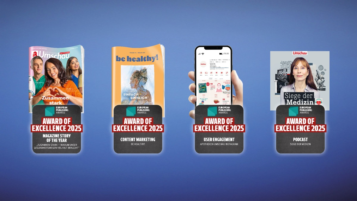 Vierfacher Erfolg für die Wort & Bild Mediengruppe bei den European Publishing Awards 2025 - Foto: presseportal.de