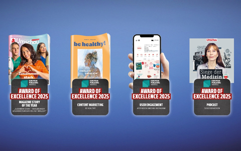 Vierfacher Erfolg für die Wort & Bild Mediengruppe bei den European Publishing Awards 2025 - Foto: presseportal.de