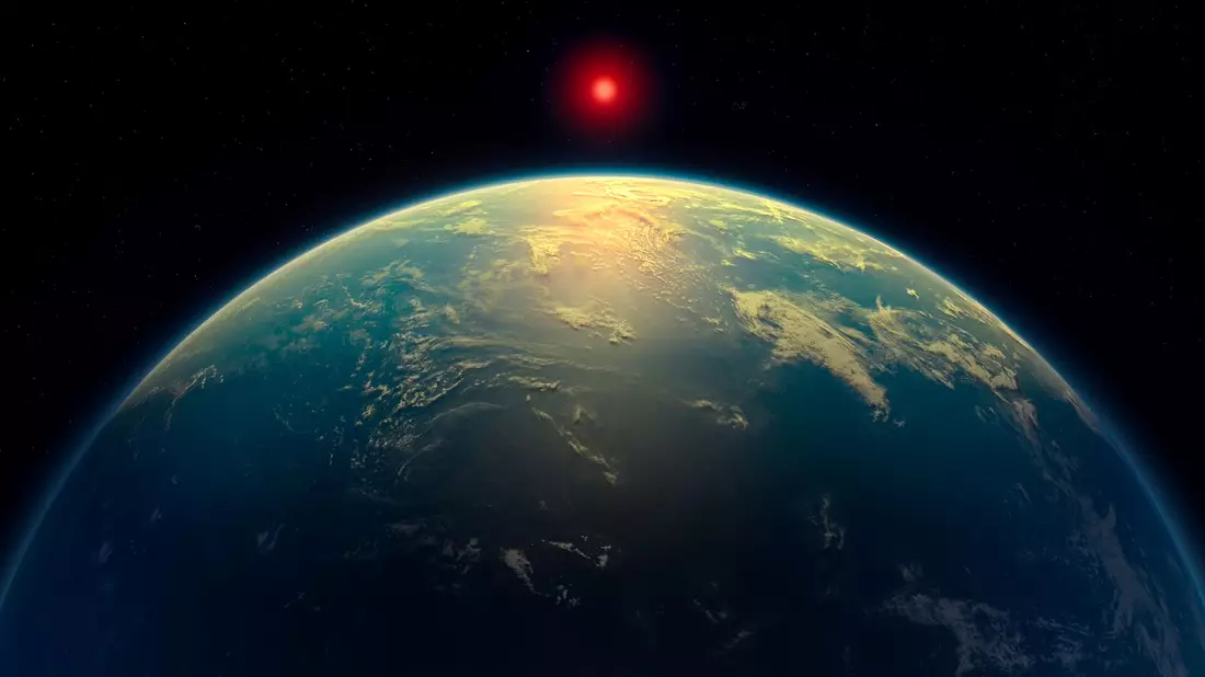 Gibt es Leben außerhalb unseres Sonnensystems? Forscher sehen Hinweise darauf. - Bild: A. Smith, N. Madhusudhan/University of Cambridge/EurekAlert!/dpa