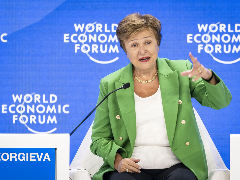 Nach den Worten von IWF-Chefin Kristalina Georgiewa ist die Unsicherheit «buchstäblich durch die Decke gegangen». (Archivbild) - Foto: Michael Buholzer/KEYSTONE/dpa
