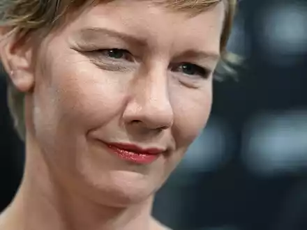 Sandra Hüller plant einen gemeinsamen Film mit ihrem US-Kollegen Colman Domingo. (Archivbild) - Foto: Felix Hörhager/dpa