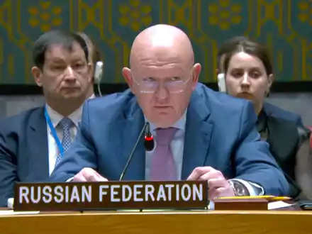 Russlands UN-Botschafter Nebensja dämpft Hoffnungen auf eine Waffenruhe in der Ukraine. (Archivbild) - Foto: -/UNTV/AP/dpa