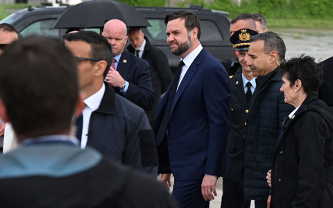 US-Vizepräsident JD Vance wurde als Erwachsener Katholik.  - Foto: Kenny Holston/Pool The New York Times/AP/dpa