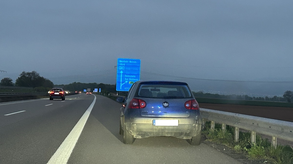 POL-PDLD: Wegen leerem Tank auf Autobahn liegengeblieben - Foto: presseportal.de