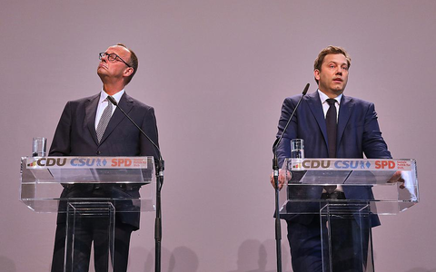 Friedrich Merz, Lars Klingbeil (Archiv) - Foto: über dts Nachrichtenagentur