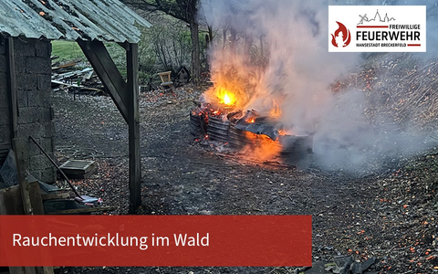 FW-EN: Datum: 18.04.2025/ Uhrzeit: 20:29 Uhr/ Dauer: ca. 60 Minuten/ Einsatzstelle: Schöpplenberg/ Einheiten: Löschzug Breckerfeld/ Löschgruppe Delle/ Löschgruppe Zurstraße - Foto: presseportal.de