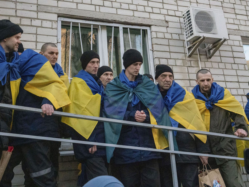 Russland und die Ukraine haben während des Kriegs wiederholt Gefangene ausgetauscht. (Archivbild) - Foto: -/kyodo/dpa