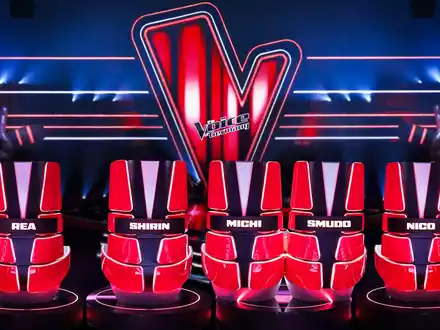 Abracadabra! Shirin David, Smudo & Michi Beck, Nico Santos und Rea Garvey suchen The Voice of Germany - Foto: Joyn/Richard Hübner, presseportal.de