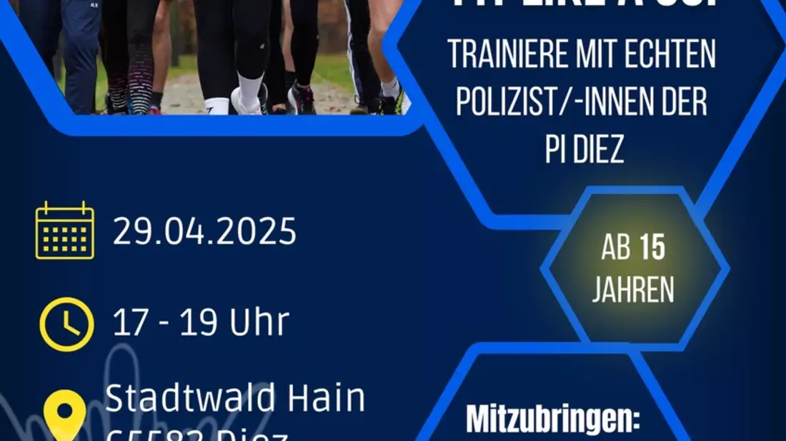 POL-PDMT: Berufsinformationsveranstaltung Fit like a Cop - Bild: presseportal.de
