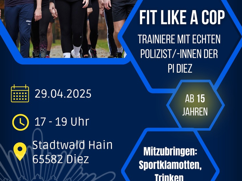 POL-PDMT: Berufsinformationsveranstaltung Fit like a Cop - Foto: presseportal.de