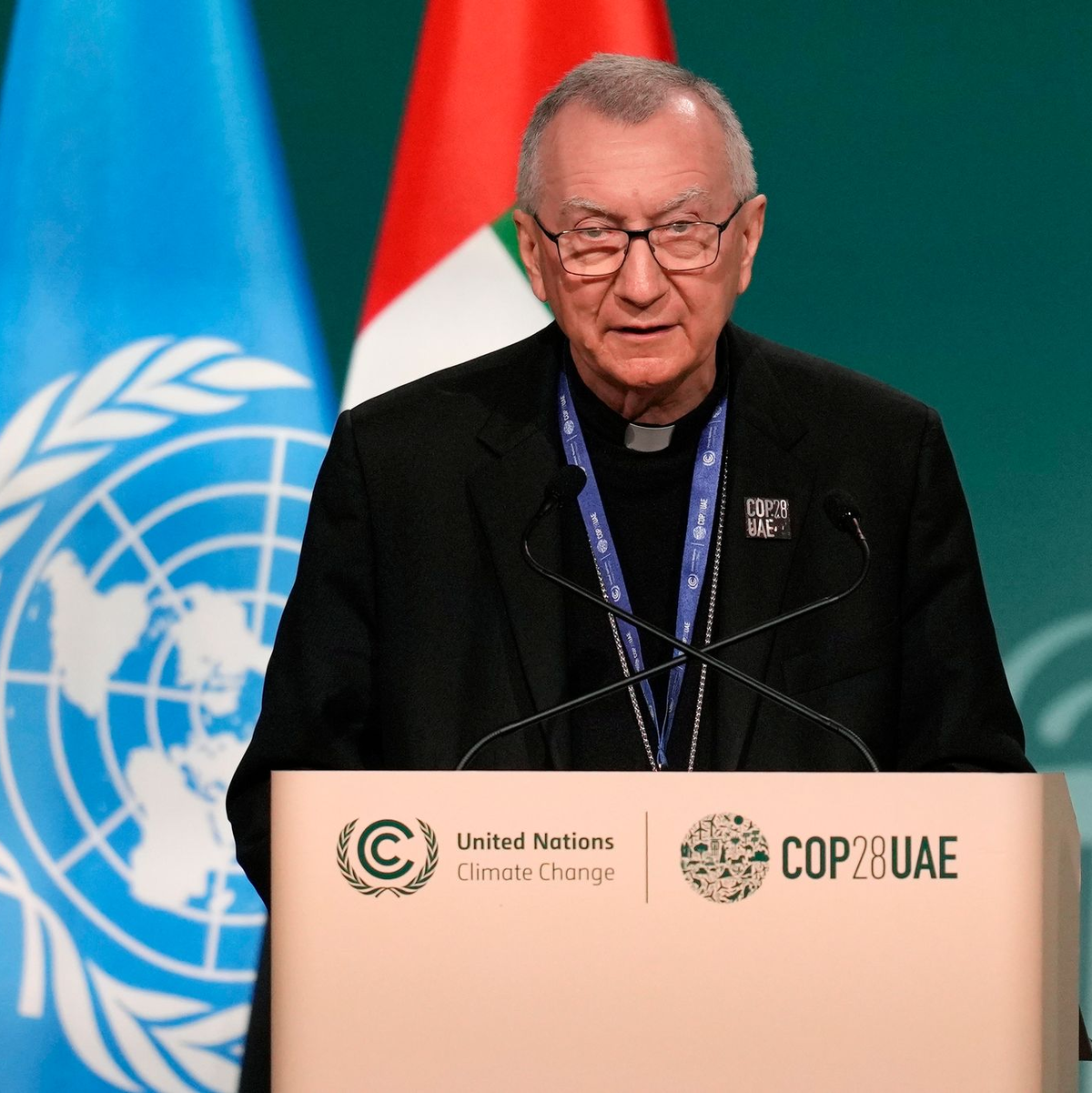 Kardinalstaatssekretär Pietro Parolin gilt als einer der aussichtsreichen Kandidaten. (Archivbild) - Foto: Rafiq Maqbool/AP/dpa