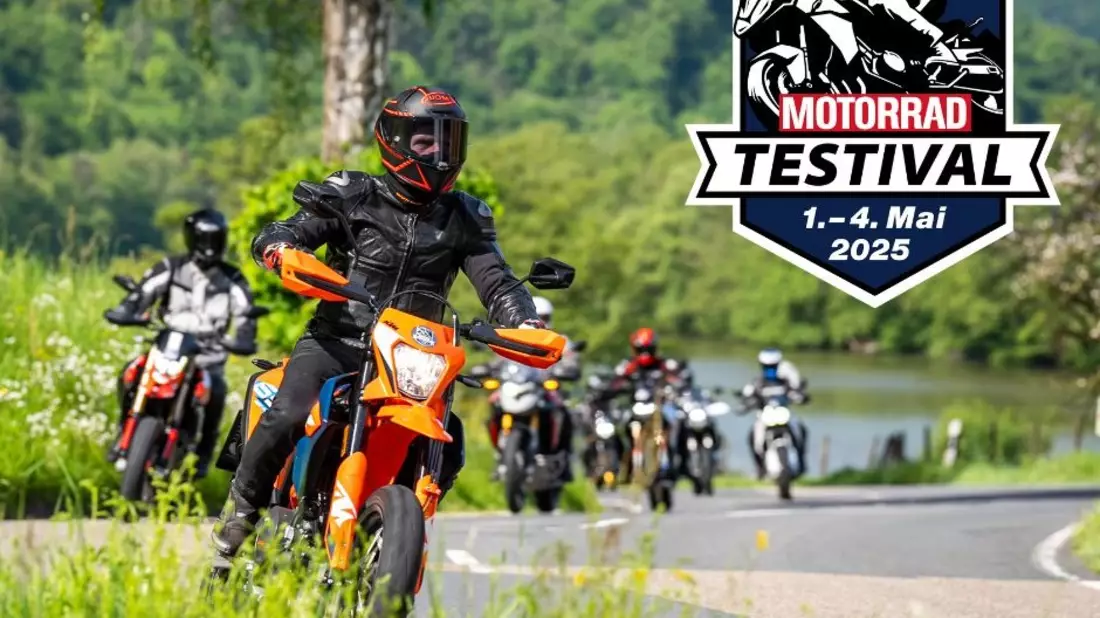 MOTORRAD TESTIVAL: Vier Tage Probefahrten mit Tourguide, Modelle vergleichen, fachsimpeln / Bikes aus zehn Kategorien zur Auswahl - Bild: presseportal.de