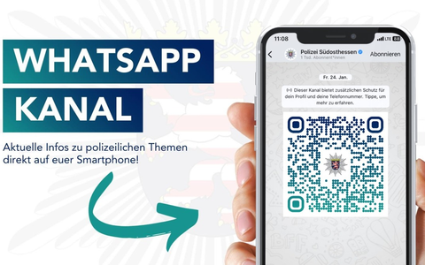 POL-OF: Polizeipräsidium Südosthessen startet mit WhatsApp-Kanal - Foto: presseportal.de