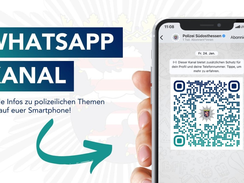 POL-OF: Polizeipräsidium Südosthessen startet mit WhatsApp-Kanal - Foto: presseportal.de