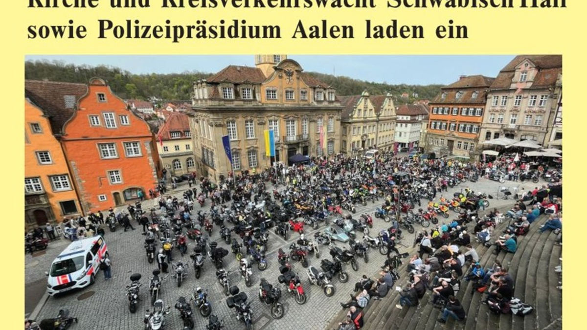 POL-AA: Landkreis Schwäbisch Hall: Biker-Gottesdienst - für mehr Sicherheit über die Kreisgrenzen hinaus - Foto: presseportal.de