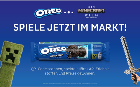 OREO x Ein Minecraft Film Experience / So wird der Wocheneinkauf zum spielerischen Abenteuer: die OREO x EIN MINECRAFT FILM Experience - Foto: presseportal.de