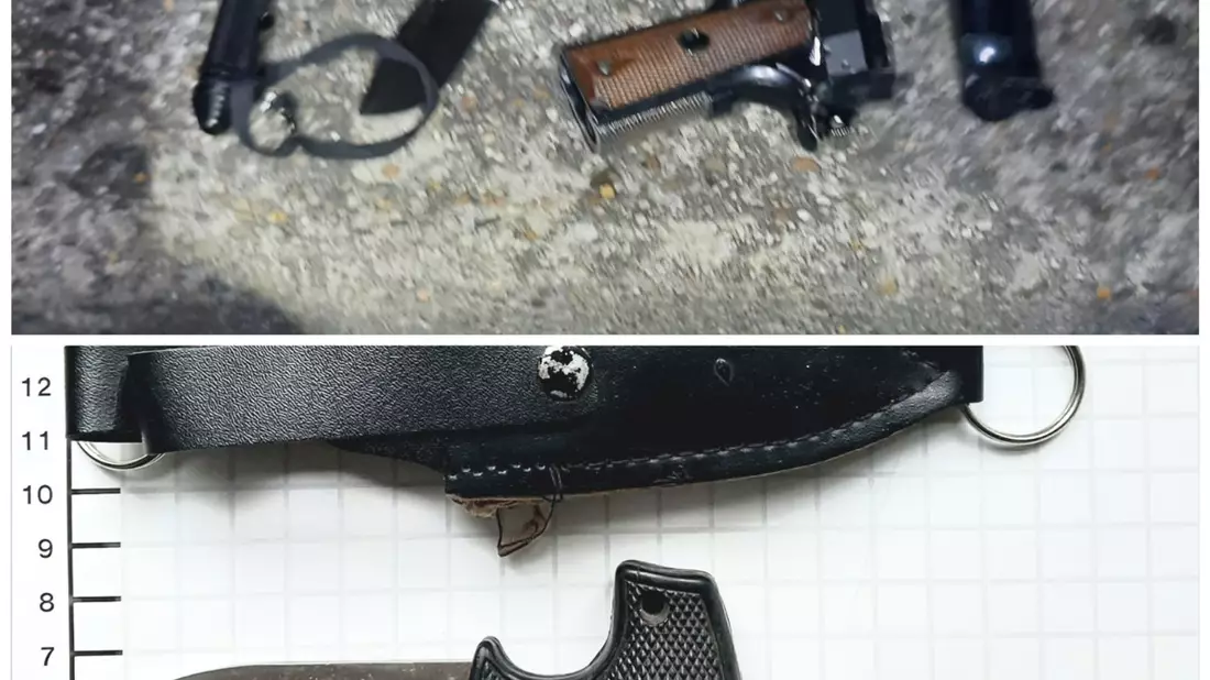 BPOL NRW: Bundespolizei hat über die Osterfeiertage alle Hände voll zu tun - mehrere Waffen beschlagnahmt und 2 Schleusungen aufgedeckt - Bild: presseportal.de