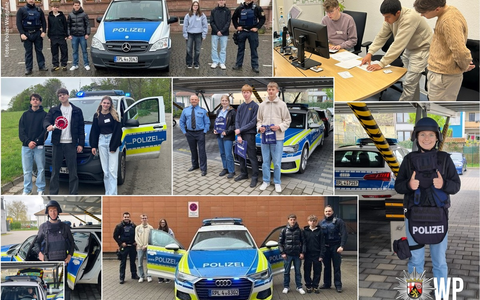 POL-PPWP: In den Polizeiberuf hineingeschnuppert - Foto: presseportal.de
