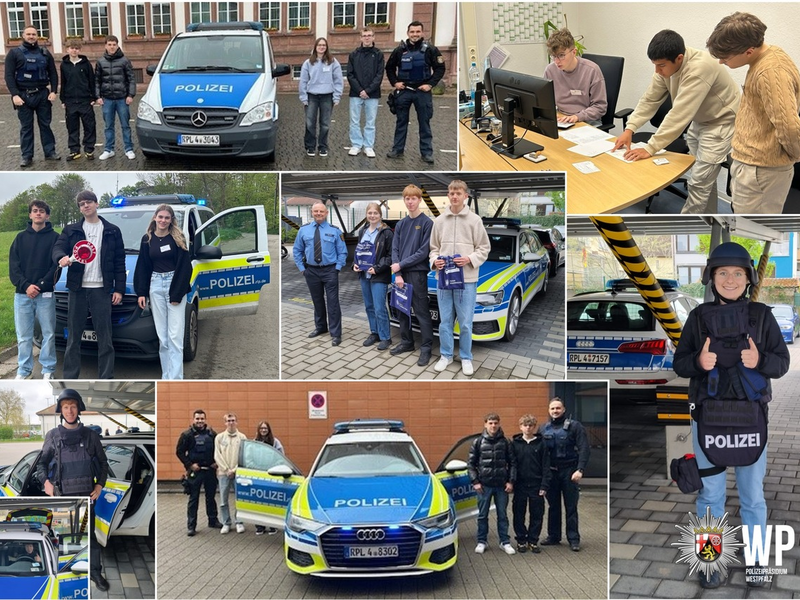 POL-PPWP: In den Polizeiberuf hineingeschnuppert - Foto: presseportal.de